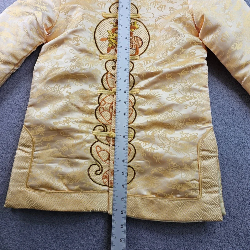 Yang Yu Traditional Chinese Tang Suit Jacket Boys‎ 15 Gold Embroidered Mandarin
